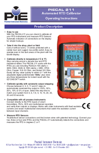Thumbnail of document Manual - 211 Automated RTD Calibrator